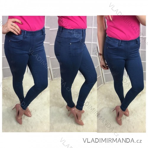 Džegíny legíny alá rifle jeans dámske (34-44) SAL SAL22Y002-3/A/DR 36 modrá