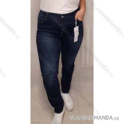 Rifle jeans dámske nadrozmerné (30-42) M.SARA MA121MF8553/DR 37 modrá