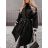 Kabát flaušový dlhý rukáv dámsky (S/M ONE SIZE) TALIANSKA MÓDA IMWL2222825