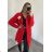 Cardigan pletený dlouhý rukáv dámský (S/M/L ONE SIZE) ITALSKÁ MÓDA IM4211865/DR M / L staroružová