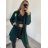 Cardigan pletený dlouhý rukáv dámský (S/M/L ONE SIZE) ITALSKÁ MÓDA IM4211865/DR M / L staroružová