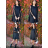 Šaty elegantní dlouhý rukáv dámské (S/M/L ONE SIZE) ITALSKÁ MÓDA IMPLI2220433lurex
