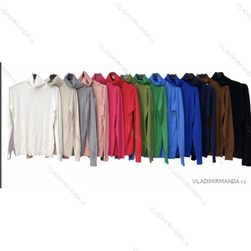 Sveter s rolákom dlhý rukáv dámsky (S/M ONE SIZE) TALIANSKA MÓDA IMPLM2280150
