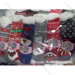 Ponožky teplé thermo vianočné dámske (35-38, 38-42) PESAIL PES22WW048
