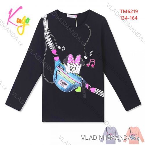 Tričko s dlhým rukávom dorast dievčenské (134-164) KUGO TM6219