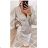 Šaty elegantné trblietavé s flitrami dlhý rukáv dámske (S/M ONE SIZE) TALIANSKA MÓDA IMWC223780