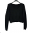 Sveter dlhý rukáv dámske (S/M ONE SIZE) TALIANSKA MÓDA IMPBB22Z9083-2/DR čierna S/M