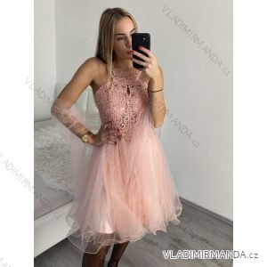Šaty společenské elegantní plesové dámské (S/M ONE SIZE) ITALSKÁ MÓDA IMM2019805
