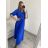 Šaty dlhé elegantné s opaskom dlhý rukáv dámske (S/M ONE SIZE) TALIANSKA MÓDA IMWKK223392
