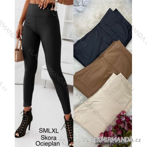 Legíny koženkové dlhé dámske (S/ML/XL) TURECKÁ MÓDA TMWL223870