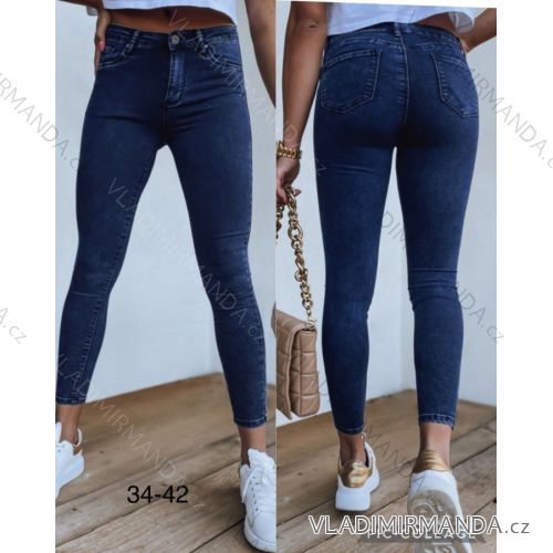 Rifle jeans dlhé dámske (34-42) JEANS JAW223897