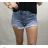ŠATKY ŠORTKY RIFLOVÉ DÁMSKE (XS-XL) M.SARA MSR20G3601/DR L modrá