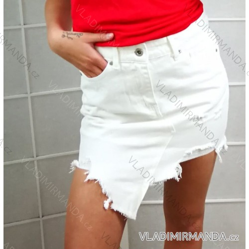 Sukňa riflová dámska (xs-xl) ITAIMASKA MA119CY-301/DR XS biela