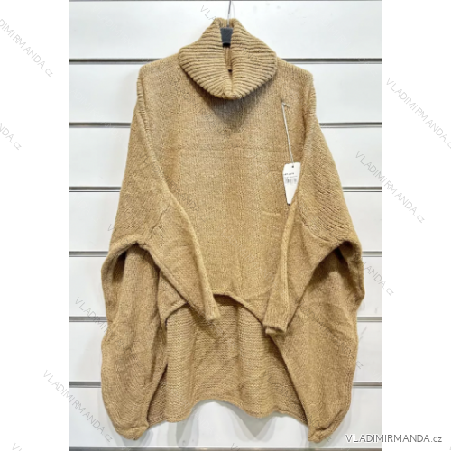 Sveter s rolákom dlhý rukáv dámska (S/M ONE SIZE) TALIANSKA MÓDA IMPSH223297A