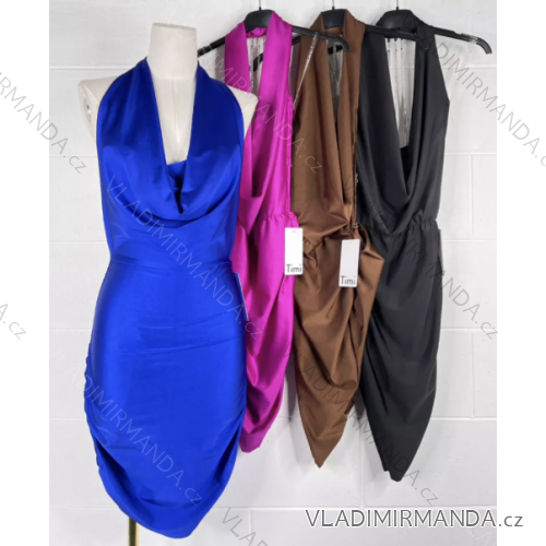 Šaty elegantné bez rukávov dámske (S/M ONE SIZE) TALIANSKA MÓDA IMPBB23A107711
