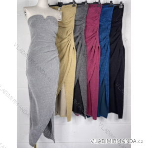 Šaty elegantné trblietavé s flitrami bez rukávov dámske (S/M ONE SIZE) TALIANSKA MÓDA IMPBB22S3747