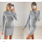 Šaty elegantný dlhý rukáv dámske (S/M ONE SIZE) TALIANSKA MÓDA IMPBB22S3749