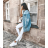 Nohavice rifle skinny dámske (34-42/s-xl) Shiny design IMT181289-2/DR 40 biela