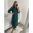 Šaty dlouhé maxi košilové dlouhý rukáv dámské (S/M/L ONE SIZE) ITALSKá MóDA IM4221031/DR M / L staroružová