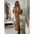 Šaty pletené teplé s rolákem dlouhý rukáv dámské (S/M/L ONE SIZE) ITALSKÁ MÓDA IMWL21159