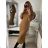 Šaty pletené teplé s rolákem dlouhý rukáv dámské (S/M/L ONE SIZE) ITALSKÁ MÓDA IMWL21159
