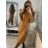 Šaty pletené s rolákom dlhý rukáv dámske (S/M ONE SIZE) TALIANSKA MÓDA IMWA223601