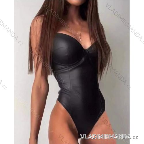 Body elegantné na ramienka dámske (S/M ONE SIZE) TALIANSKA MÓDA IMWE223981