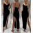 Šaty dlhé elegantné plesové na ramienka dámske (S/M ONE SIZE) TALIANSKA MÓDA IMWE223984