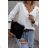 Blúzka elegantný dlhý rukáv dámska (S/M ONE SIZE) TALIANSKA MÓDA IMWE223988