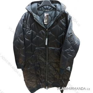 Bunda maxi dlouhá oversize s kapucňou dámska nadrozmer (50/52/54 ONE SIZE) TALIANSKA MÓDA IM4221292