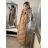 Kabát zimný dámsky (S-2XL) POLSKÁ MÓDA AG3-223030-BEIGE/DR 2XL béžová