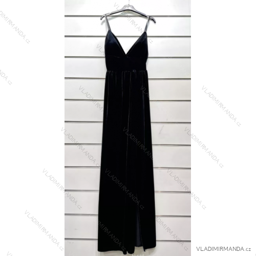 Šaty elegantné spoločenské na ramienka dámske (S/M ONE SIZE) TALIANSKA MÓDA IMPSH22100821S