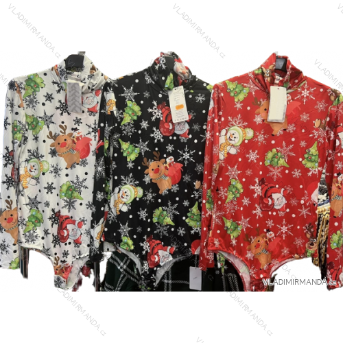 Tričko/body icecool s rolákom dlhý rukáv dámsky (S/M ONE SIZE) TALIANSKA MÓDA IMM22w80039
