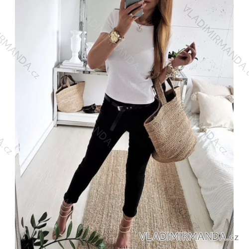 Nohavice s opaskom dlhé dámske (S/M ONE SIZE) TALIANSKA MÓDA IMPLI222825