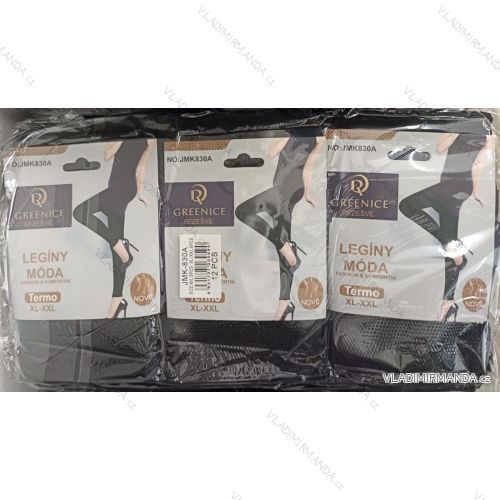 Legíny bezšvové teplé thermo vysoký pás dámske (L/XL,XL/2XL) GREENICE GRE22JMK-830A