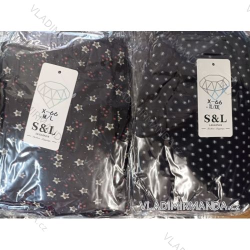 Legíny dlhé zateplené dámske (M-2XL) SAL SMILING SAL22X-66