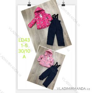 Súprava zimné nohavice a bunda s kapucňou detská dievčenská (1-5 rokov) SAD SAD22LD43