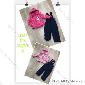 Súprava zimné nohavice a bunda s kapucňou detská dievčenská (1-5 rokov) SAD SAD22LD41