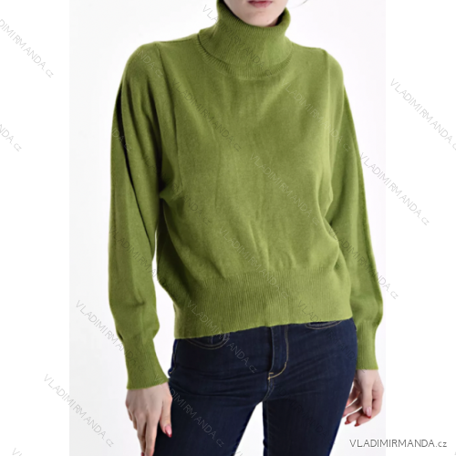 Sveter s rolákom dlhý rukáv dámsky (S/M ONE SIZE) TALIANSKA MÓDA IMPLM22801900085
