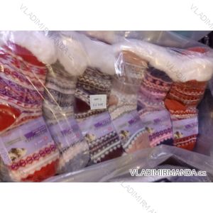 Ponožky zateplené bavlnou baránkom dámske (35-38, 39-42) LOOKEN LOK22SM-HL-2135