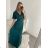 Šaty dlhé plesové spoločenské krátky rukáv dámske (S/M/L ONE SIZE) TALIANSKA MÓDA IMH2280330/DR2 vínová