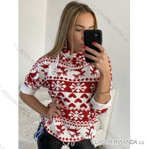 tunika dlhý rukáv s kapucí dámske (uni M/L) TALIANSKÁ MÓDA IMB22CHRISTMAS/DR