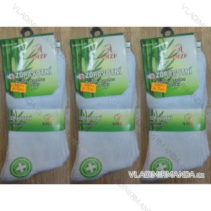 Ponožky zdravotné lem bambusové pánske (40-47 / biele) AMZF A-9200