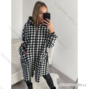 Kabát podzimní dlouhý rukáv dámský (S/M/L ONE SIZE) ITALSKÁ MÓDA IMPLI2420606