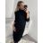 Šaty pletené s rolákom dlhý rukáv dámske (S/M/L/XL ONE SIZE) TALIANSKA MÓDA IMWA224000