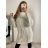 Sveter oversize predĺžený s rolákom dlhý rukáv dámsky (S/M/L ONE SIZE) TALIANSKA MÓDA IMWGS223723/DR M / L čierna