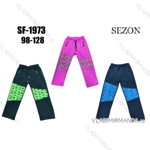 Nohavice softshellové detské dievčenské a chlapčenské (98-128) SEZON SEZ22SF-1973