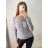 Sveter tenký na gombíky dlhý rukáv dámsky (S/M ONE SIZE) TALIANSKA MóDA IMM22Fd9072/DR S/M Šedá
