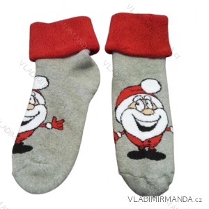 Ponožky vianočné santa teplé termo dámske (36-40) POLSKÁ MODA DPP22268