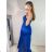 Šaty dlhé elegantné plesové na ramienka dámske (S/M ONE SIZE) TALIANSKA MÓDA IMWE223030